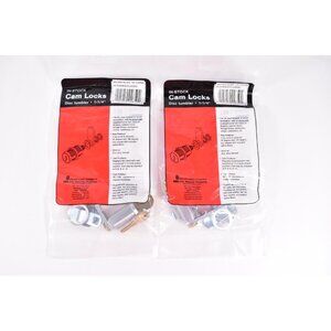 New Lot Of 2 CAT-60 Cam Lock Disc Tumbler 1-1/4" Keyed Alike Illinois Lock Co.